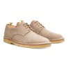 Yanko Stitchdown plain toe derby sandfärgad mocka | Skolyx