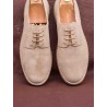 Yanko Stitchdown plain toe derby sand suede| Skolyx