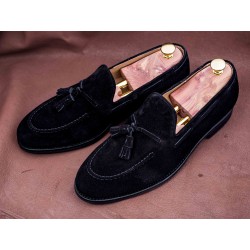 Skolyx tassel loafers i svart | Skolyx