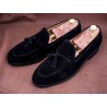 Skolyx Tassel Loafer Black Suede | Skolyx