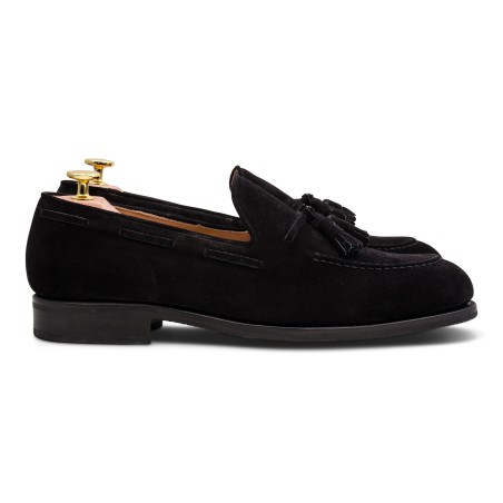 Skolyx loafers i svart semsket skinn | Skolyx