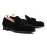 Skolyx loafers i svart semsket skinn | Skolyx