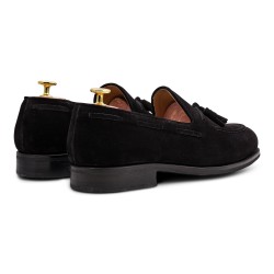 Skolyx loafers i svart semsket skinn | Skolyx