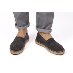 Abarca Espadrilles Camping Terra Black 18 cotton dark grey | Skolyx