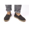 Abarca Espadrilles Camping Terra Black 18 cotton dark grey | Skolyx