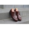 Split toe derby dark brown leather