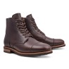 Yanko Cap toe service boot dark brown chromex | Skolyx