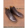 Yanko Cap toe service boot dark brown chromex | Skolyx