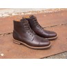 Yanko Cap toe service boot dark brown chromex | Skolyx