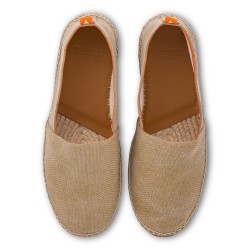 Abarca Espadrilles Camping Terra Crema Baumwolle Sand | Skolyx