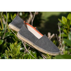 Abarca Espadrilles Camping Terra Black 18 cotton dark grey | Skolyx