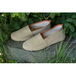 Abarca Espadrilles Camping Terra Crema Baumwolle Sand | Skolyx