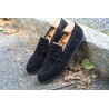 Skolyx Penny Loafer Black Suede | Skolyx