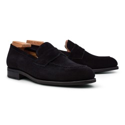 Skolyx Penny Loafer Black Suede | Skolyx