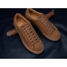 Skolyx Premium sneaker in medium brown suede with brown sole | Skolyx