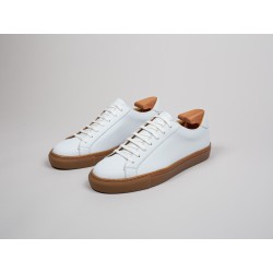 Skolyx Premium sneaker in white leather with gum sole | Skolyx