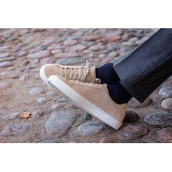 Skolyx Premium sneaker in sand suede | Skolyx