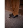 Yanko classic Belgian loafer dark brown deerskin | Skolyx