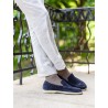 Yanko Traveler loafers navy suede | Skolyx