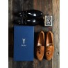 Tassel Loafer hellbraun Wildleder