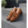 Penny loafer light brown suede