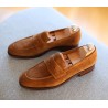 Penny loafer light brown suede