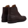 Yanko Cap toe service boot brown waxy commander | Skolyx