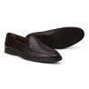 Yanko Traveler Belgian Loafer dark brown deerskin with dark sole