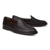 Yanko Traveler Belgian Loafer dark brown deerskin with dark sole