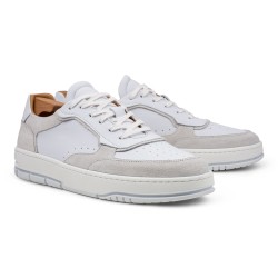 Skolyx Premium court sneaker white and light gray | Skolyx