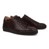 Skolyx Premium sneaker dark brown leather with dark sole | Skolyx