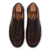 Skolyx Premium sneaker dark brown leather with dark sole | Skolyx