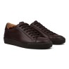 Skolyx Premium sneaker dark brown leather with dark sole | Skolyx