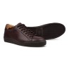 Skolyx Premium sneaker dark brown leather with dark sole | Skolyx