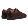 Skolyx Premium sneaker dark brown leather with dark sole | Skolyx