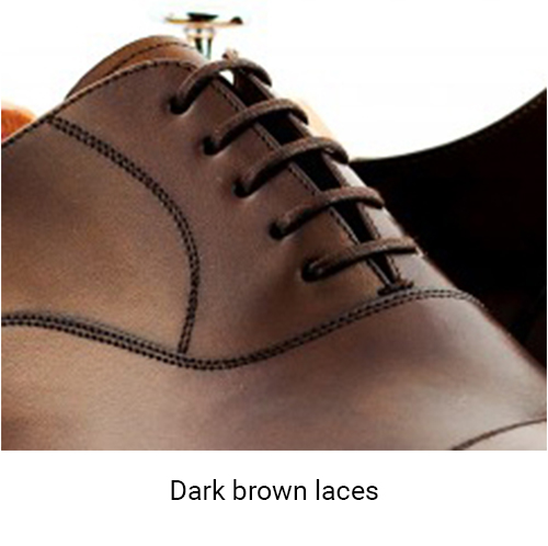 Yanko dark brown laces