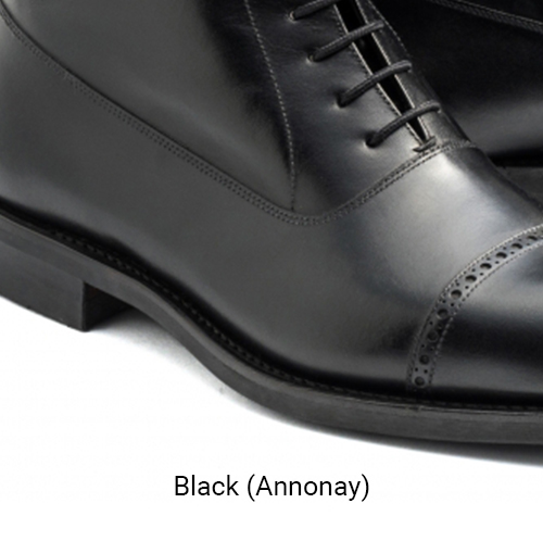 Yanko black Annonay leather