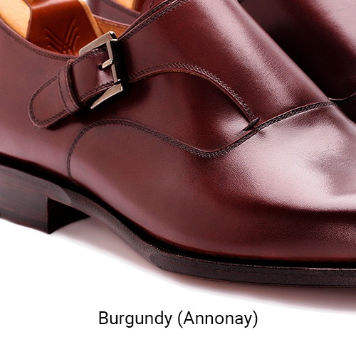 Yanko burgundy Annonay leather