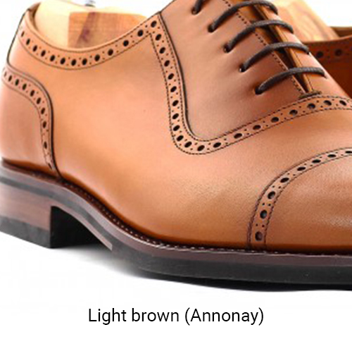 Yanko light brown Annonay leather