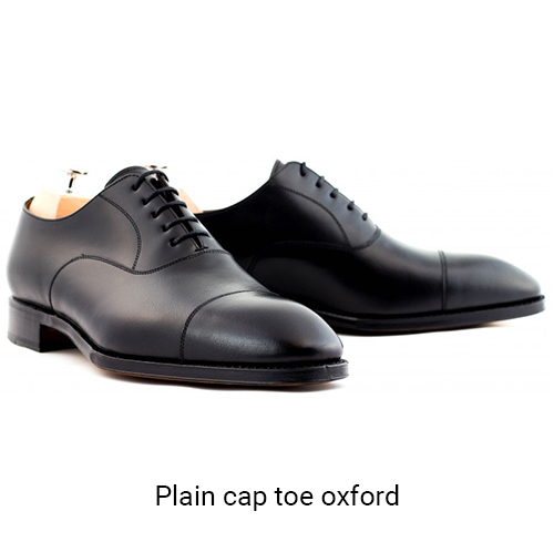 Yanko plain cap toe oxford