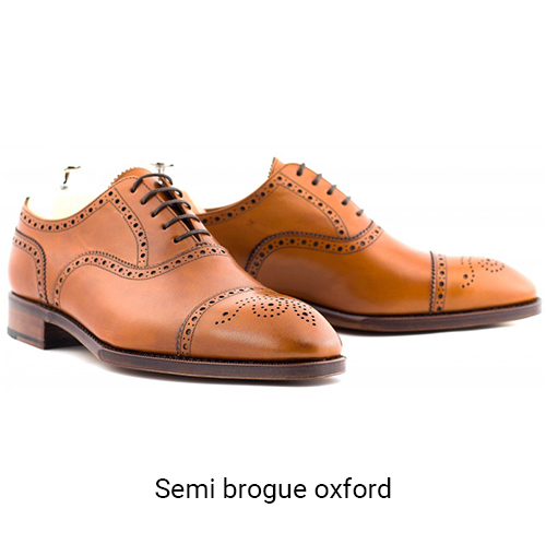 Yanko semi brogue oxford